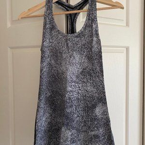Lululemon Gray and Black Racerback Tank  Top